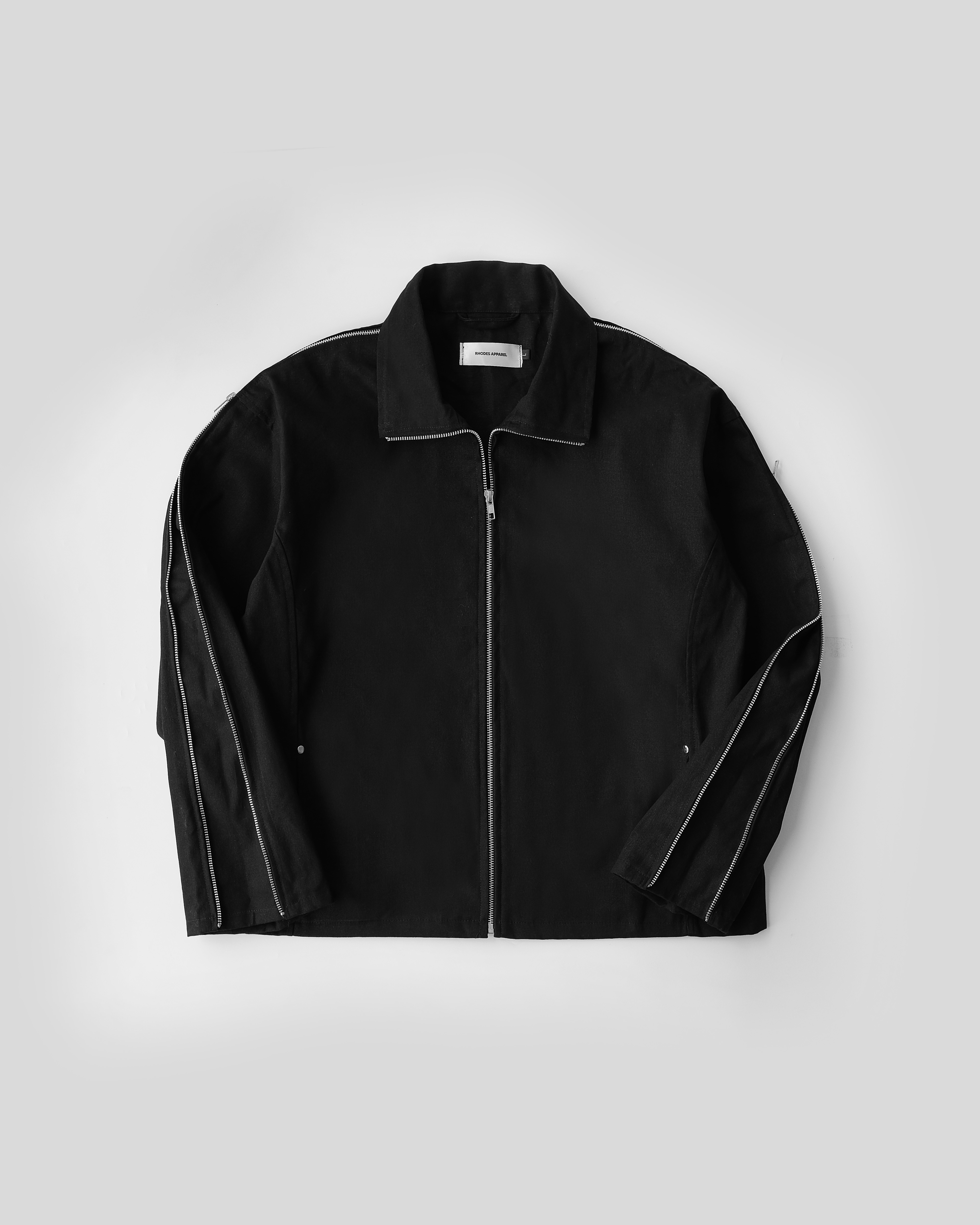 RHODES APPAREL - FLEXZIP BOXY CUT JACKET BLACK