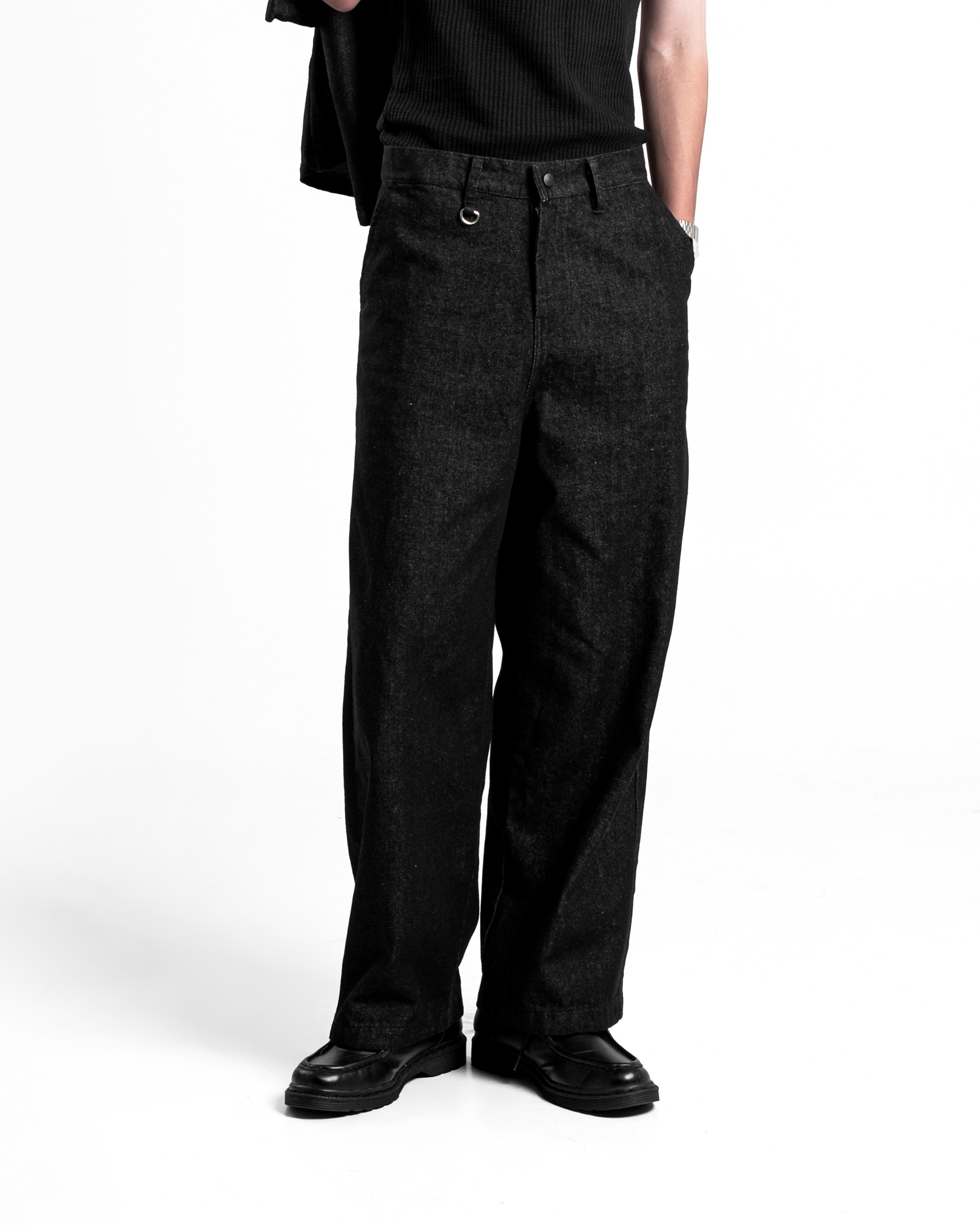 RHODES APPAREL - EDGE DENIM PANTS BLACK Detail
