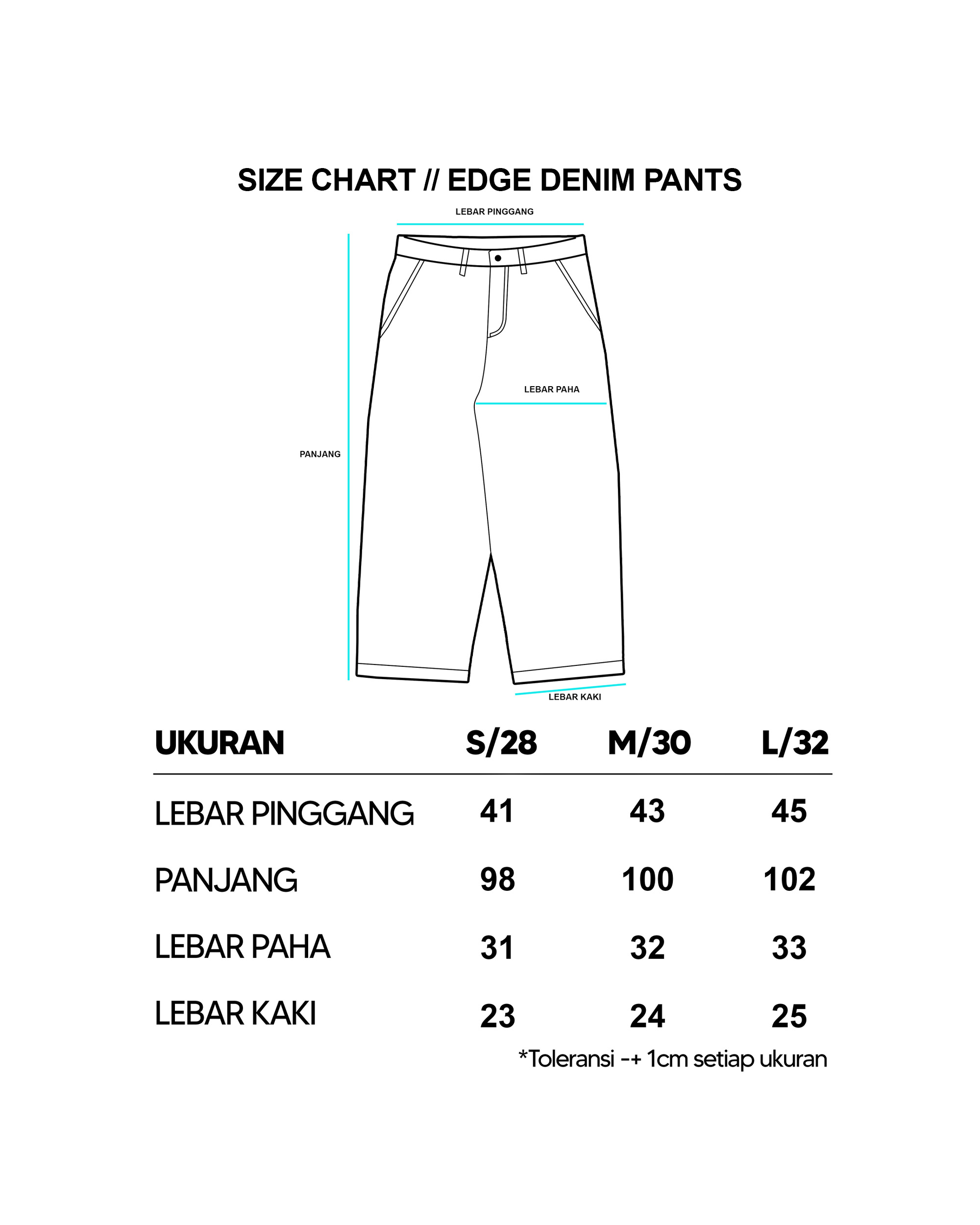 Size Chart Reference